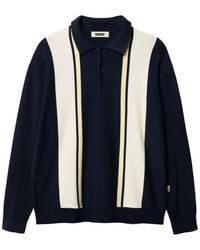 Woodbird - Dom Gran Striped Long-Sleeve Polo Shirt - Lyst