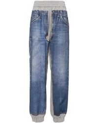 Pushbutton - Jogginghose Mit Jeans-Print - Lyst