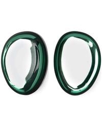 Emporio Armani - Oversized Oval-Frame Earrings - Lyst