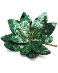 Maliparmi - Sequin-Embellished Flower Brooch - Lyst