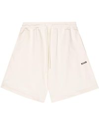 MSGM - Pantalones cortos de chándal con logo - Lyst