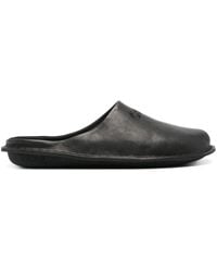 Comme des Garçons - Logo-embroidered Leather Slippers - Lyst