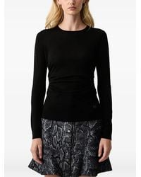 Trussardi - Ruched-Detail Sweater - Lyst