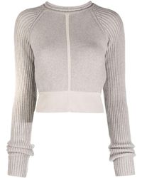 Rick Owens - Ribbed Cropped Jumper - Lyst