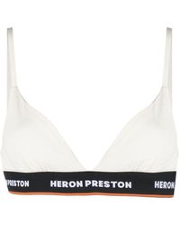 Femme Articles de lingerie Articles de lingerie Heron Preston Soutien-gorge à bande logo Heron Preston en coloris Noir 