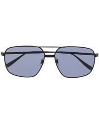 Dunhill - Squared Pilot-frame Sunglasses - Lyst