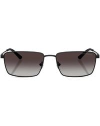 Emporio Armani - Rectangle Frame Sunglasses - Lyst
