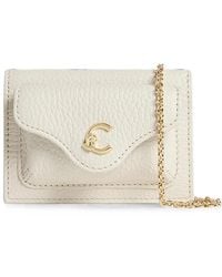 Coccinelle Small C-Me Logo-Plaque Chain-Strap Card Holder in Purple ...