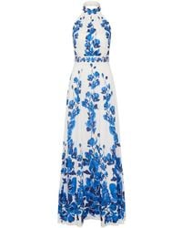 Rebecca Vallance - Maxikleid Mit Blumen-Print - Lyst