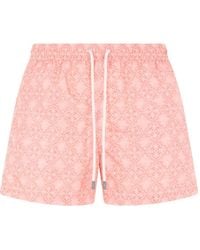 Fedeli - Bermudas Con Motivo Geométrico Y Cordones - Lyst