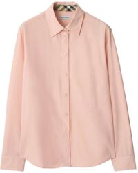 Burberry - Popeline Katoenen Blouse - Lyst