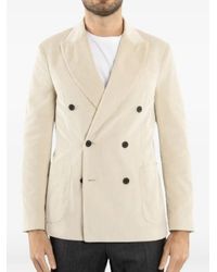 Drumohr - Double-Breasted Corduroy Jacket - Lyst