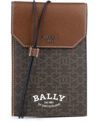 Bally - Portefeuille Porté Poitrine À Logo - Lyst
