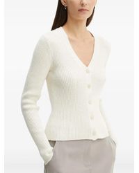 Theory - Cardigan Boutonné À Col V - Lyst