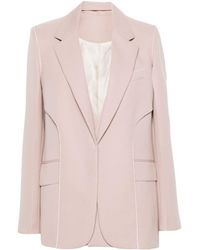 Victoria Beckham - Double Panel Single-breasted Blazer - Lyst