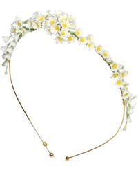 Jennifer Behr - Victoria Floral-Appliqué Headband - Lyst