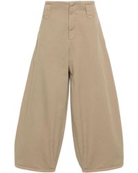 Societe Anonyme - Logo-embroidered Wide Trousers - Lyst