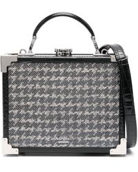 Aspinal of London - The Trunk Dogtooth-pattern Tote Bag - Lyst