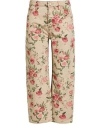 Free People - Deep Trance Floral-Print Jeans - Lyst