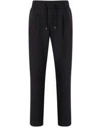 Herno - Broek Met Geplooid Detail - Lyst