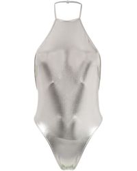 Adriana Degreas Halter Neck Swimsuit - Metallic