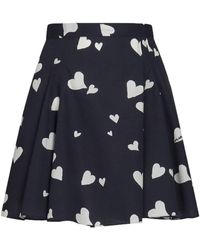 Marni - Bunch Of Hearts Flared Miniskirt - Lyst