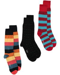 Paul Smith - Mix-pattern Ankle Socks (pack Of Three) - Lyst