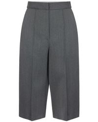 Elisabetta Franchi - Cool Wool Bermuda Shorts - Lyst