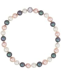 Fantasia by Deserio - Faux-pearl Sterling Silver Necklace - Lyst