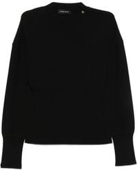 Anine Bing - Mock-Neck Ribbed-Knit Sweater - Lyst