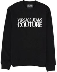 Versace Jeans Couture - Pullover Mit Rundhalsausschnitt - Lyst