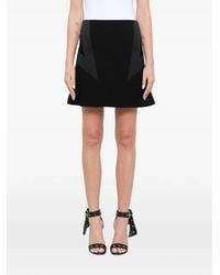 Neil Barrett - Panelled Flared Mini Skirt - Lyst