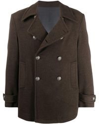 Al Duca d'Aosta Giaccone Peacoat - Brown