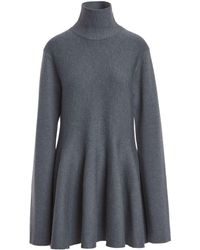 Khaite - Clarice High-neck Wool-blend Mini Dress - Lyst