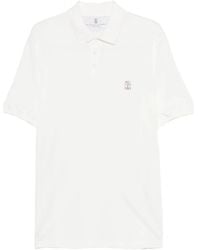 Brunello Cucinelli - Katoenen Poloshirt Met Korte Mouwen - Lyst