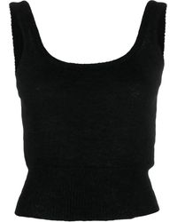 FEDERICA TOSI - Brushed Scoop-neck Vest Top - Lyst