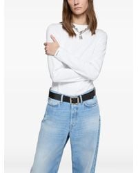 Acne Studios - Satin Label T-Shirt - Lyst