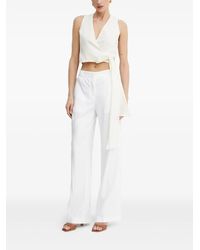Forte Forte - Wrap-Effect Sleeveless Top - Lyst