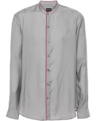 Giorgio Armani - Contrasting-border Poplin Shirt - Lyst