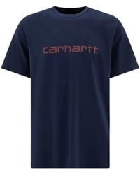 Carhartt - T-Shirt mit Logo-Print - Lyst