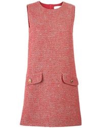 Carolina Herrera - Robe En Tweed À Coupe Courte - Lyst