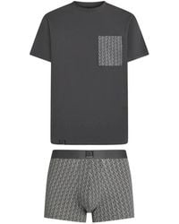 KARL LAGERFELD - Coffret Cadeau Ikon T-Shirt & Caleçon De Pyjama - Lyst