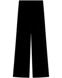 Valentino Garavani - Textured Wide-Leg Trousers - Lyst