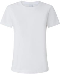 Pinko - 100% Cotton T-Shirt, Classic Design - Lyst