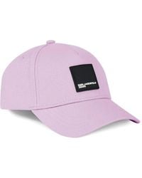 Karl Lagerfeld - Baseballkappe Mit Logo-Patch - Lyst
