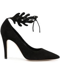 Manolo Blahnik - Florettehi 100Mm Suède Pumps - Lyst