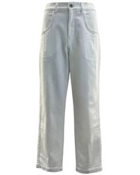 Eleventy - Patch-Pocket Straight-Leg Trousers - Lyst