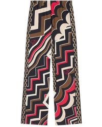 PUCCI - Istrice Print Straight-Leg Trousers - Lyst