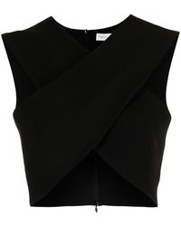 Rosetta Getty - Crossover Cut-out Top - Lyst