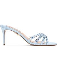 Aquazzura - 75Mm Tequila Crystal-Embellished Stiletto Sandals - Lyst